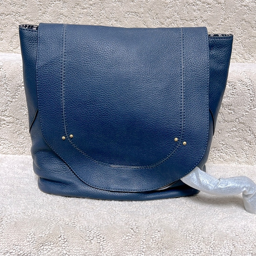 Sanctuary Blue Leather Backpack
